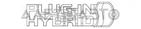 Эмблема PLUG-IN HYBRID крыла левая Toyota Prius 30 10-15