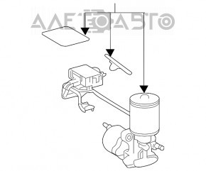 Тормозной усилитель brake booster Lexus RX450h 16-22