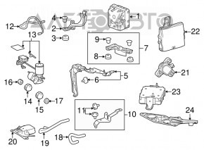 Тормозной усилитель brake booster Lexus RX450h 16-22