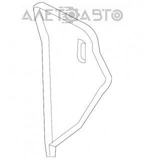 Накладка передньої панелі збоку права Lexus RX350 RX450h 16-22 чорна