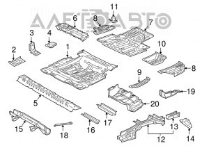 Корыто багажника Lexus RX450h 16-22