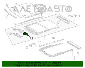 Мотор панорами лівий Lexus RX350 RX450h 16-22