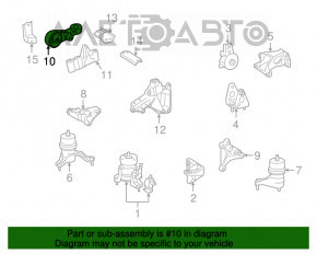 Подушка двигуна верхня права Toyota Sienna 17-20 3.5 AWD