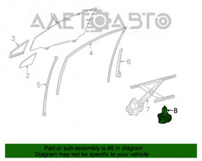 Мотор склопідйомника передній правий Lexus RX350 RX450h 16-22