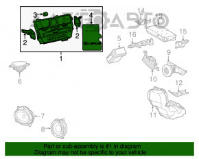 Магнітофон радіо Lexus RX350 RX450h 16-19 з навігацією, p11549