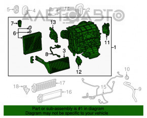 Печка в сборе Lexus RX450h 16-19