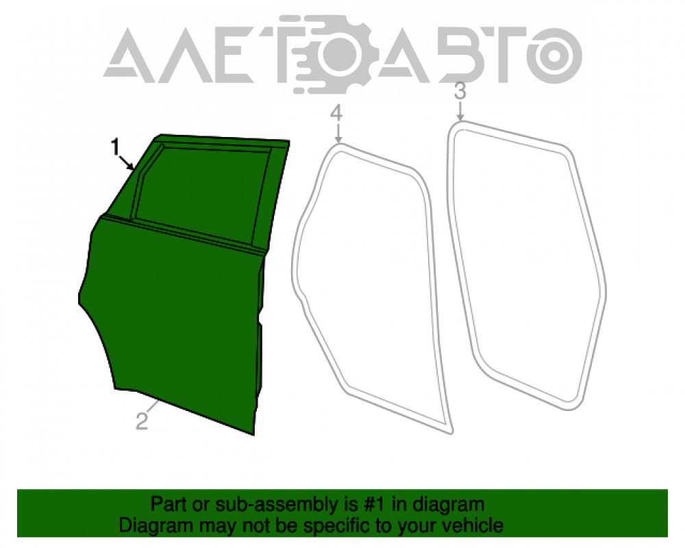 Дверь голая задняя правая Dodge Journey 11- синий PPS мелкая тычка  68067472AF – купить в Киеве и Украине, цена: заказать доставку, запчасти  под заказ 148497