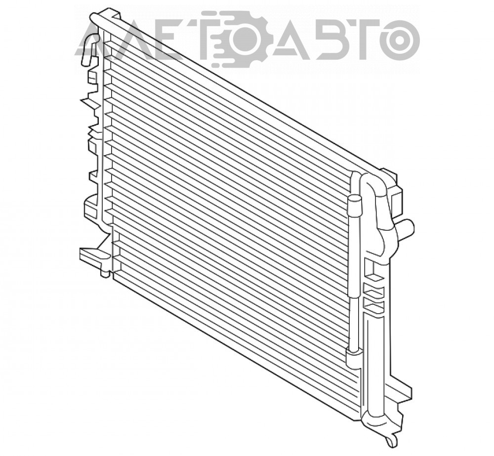 Радиатор кондиционера конденсер Ford Edge 15-18 3.5 F2GZ-19712-B ...