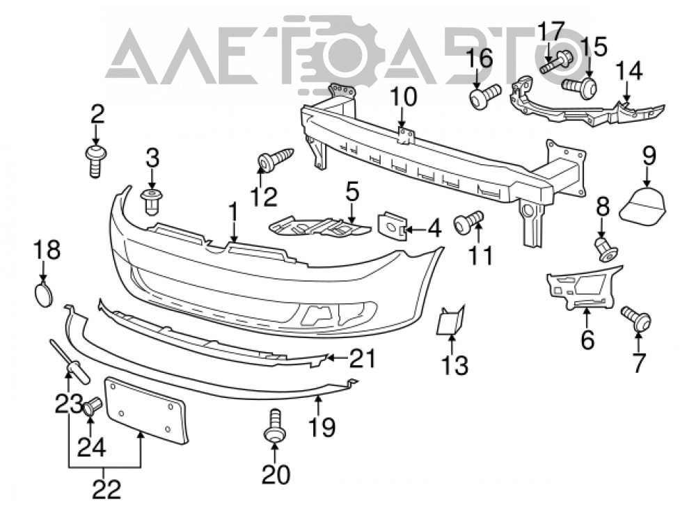 Купить Передний Бампер На Фольксваген Джетта 5