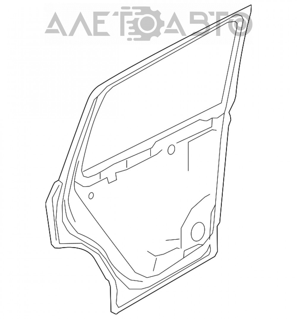 Дверь голая задняя левая VW Tiguan 18- allspace 5NN-833-055-B – купить в  Киеве и Украине, цена: заказать доставку, запчасти под заказ 433539